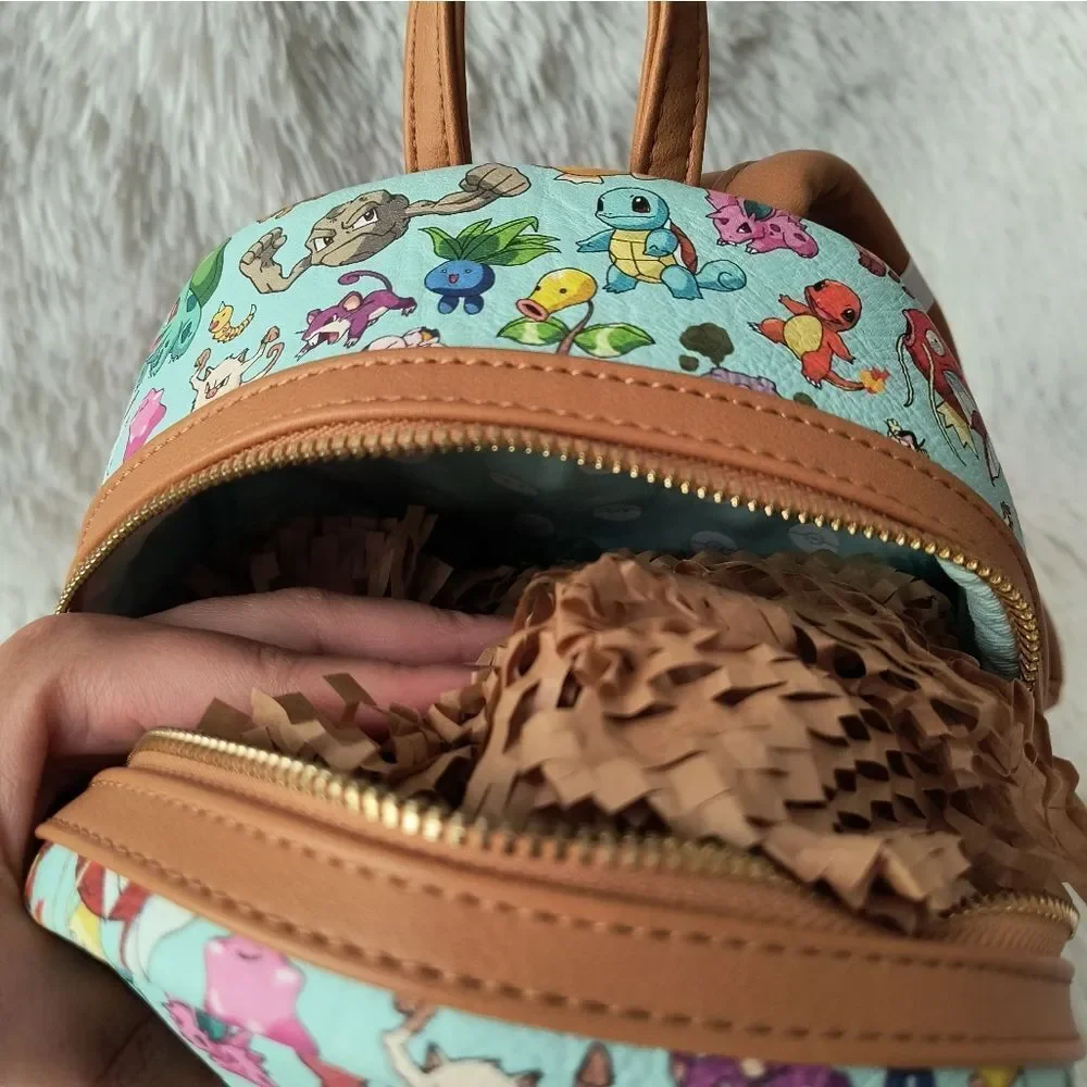 Loungefly Pokémon 151 Generation Teal Mini Backpack and Wallet